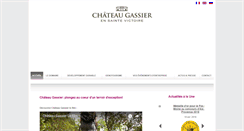 Desktop Screenshot of chateau-gassier.fr