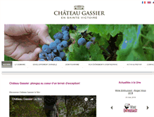 Tablet Screenshot of chateau-gassier.fr