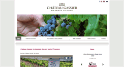Desktop Screenshot of chateau-gassier.com
